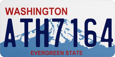 WA license plate ATH7164