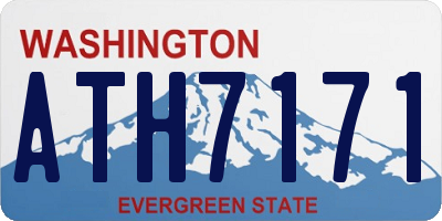 WA license plate ATH7171
