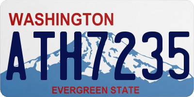 WA license plate ATH7235