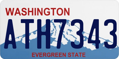 WA license plate ATH7343