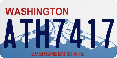 WA license plate ATH7417