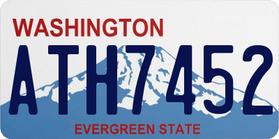 WA license plate ATH7452