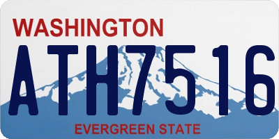 WA license plate ATH7516