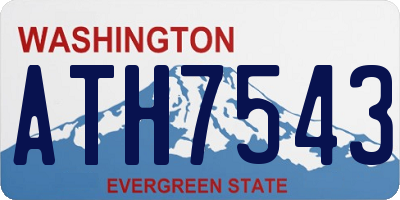 WA license plate ATH7543