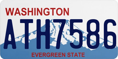 WA license plate ATH7586