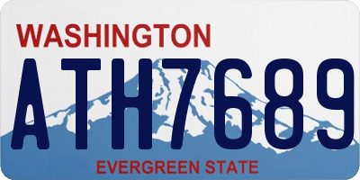 WA license plate ATH7689