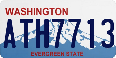 WA license plate ATH7713