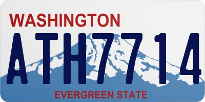 WA license plate ATH7714