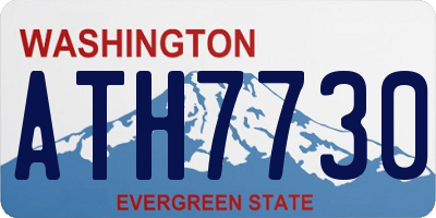 WA license plate ATH7730