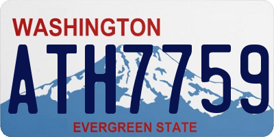 WA license plate ATH7759