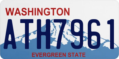 WA license plate ATH7961