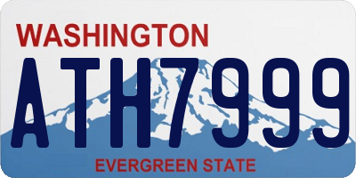 WA license plate ATH7999