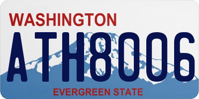 WA license plate ATH8006
