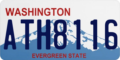 WA license plate ATH8116