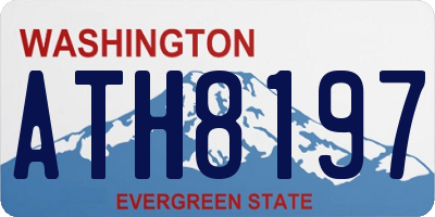 WA license plate ATH8197