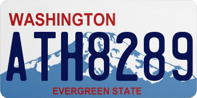 WA license plate ATH8289