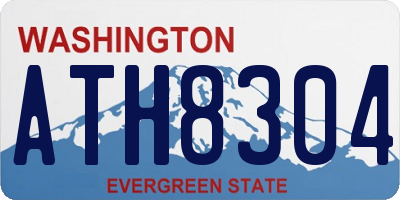 WA license plate ATH8304
