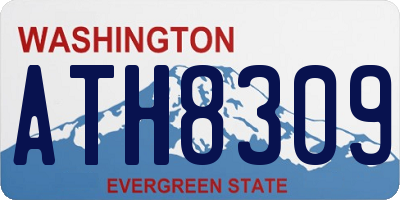 WA license plate ATH8309