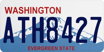 WA license plate ATH8427