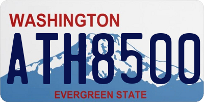 WA license plate ATH8500