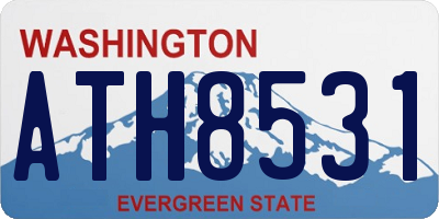 WA license plate ATH8531