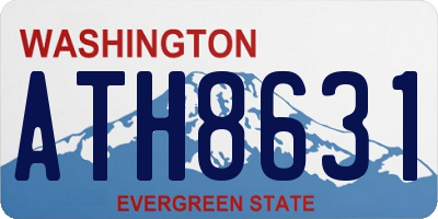 WA license plate ATH8631