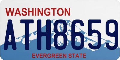 WA license plate ATH8659