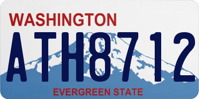 WA license plate ATH8712