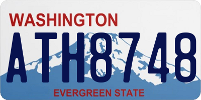 WA license plate ATH8748