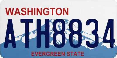 WA license plate ATH8834