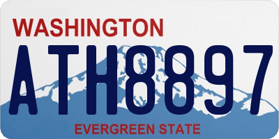 WA license plate ATH8897