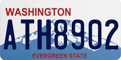 WA license plate ATH8902