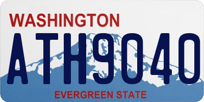 WA license plate ATH9040