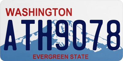 WA license plate ATH9078