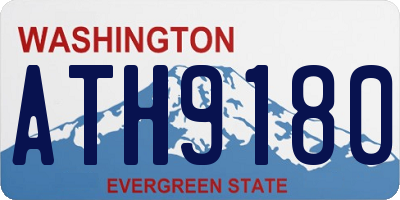 WA license plate ATH9180