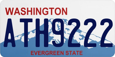 WA license plate ATH9222