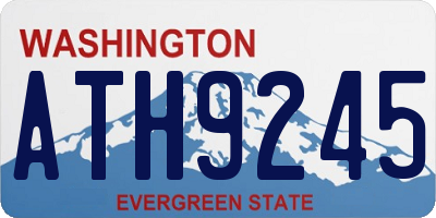 WA license plate ATH9245