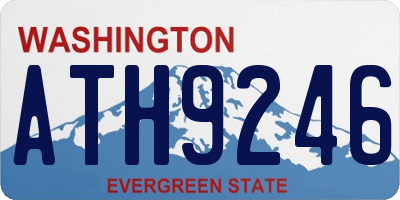 WA license plate ATH9246