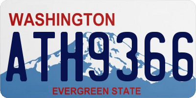 WA license plate ATH9366