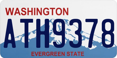 WA license plate ATH9378