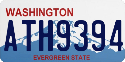 WA license plate ATH9394