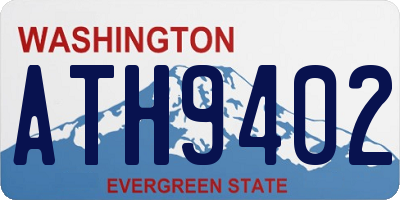 WA license plate ATH9402