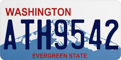 WA license plate ATH9542