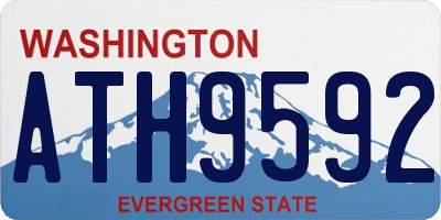 WA license plate ATH9592