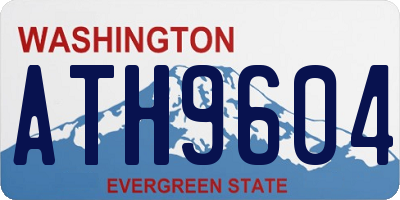 WA license plate ATH9604