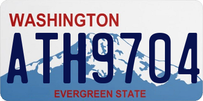 WA license plate ATH9704