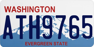 WA license plate ATH9765