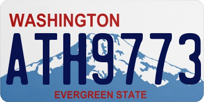 WA license plate ATH9773