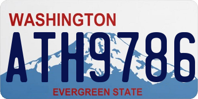 WA license plate ATH9786