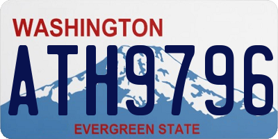 WA license plate ATH9796